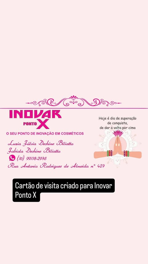 Cartão de visita — frente