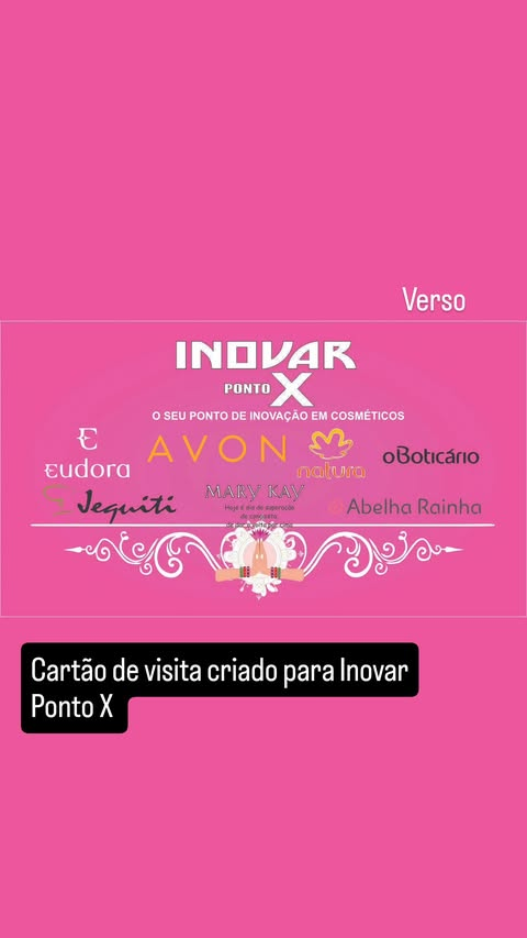 Cartão de visita — verso